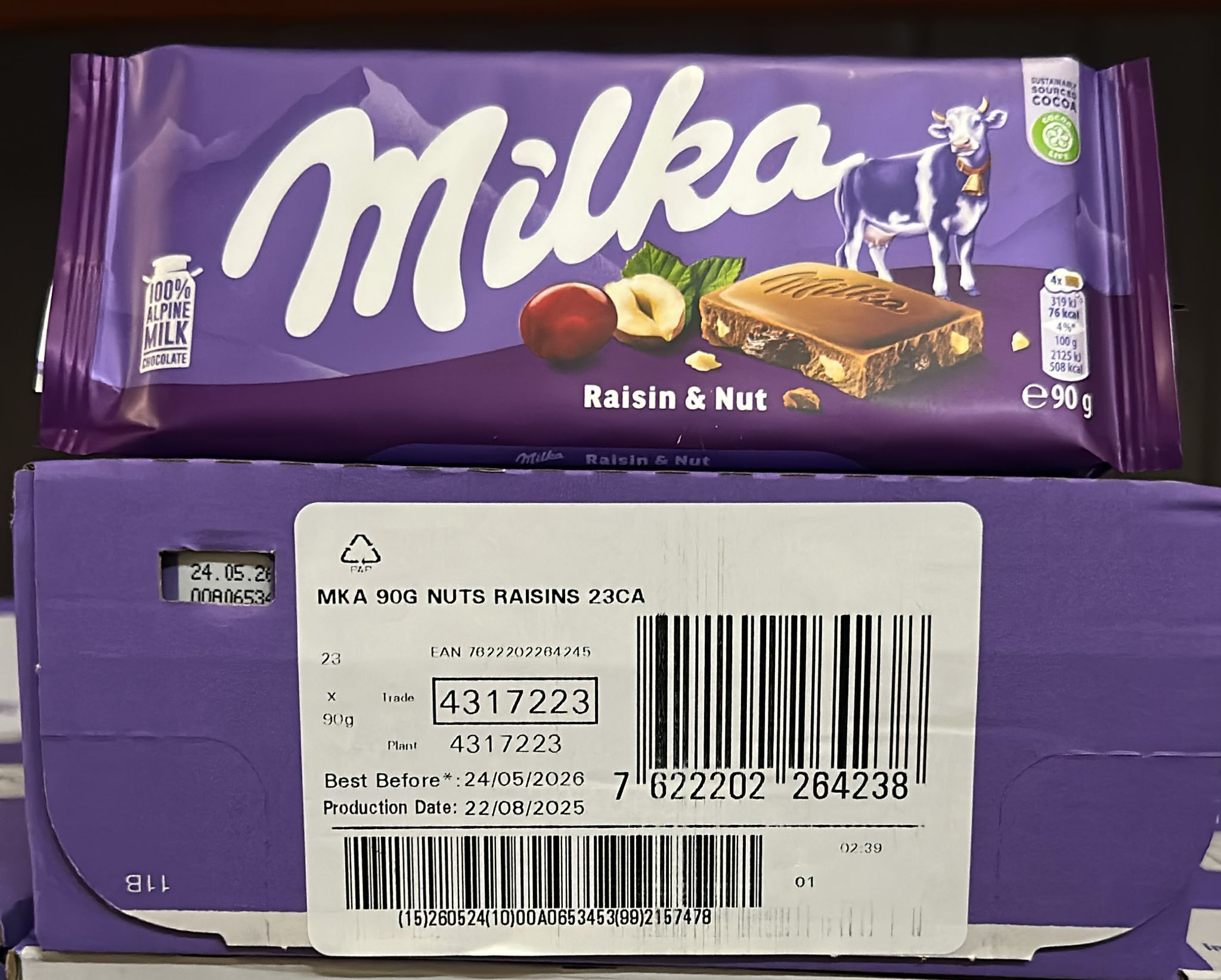 Milka chocolate 