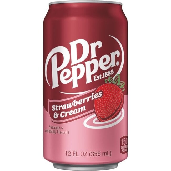 Dr. Pepper Strawberry and cream  ( 12 Pack )