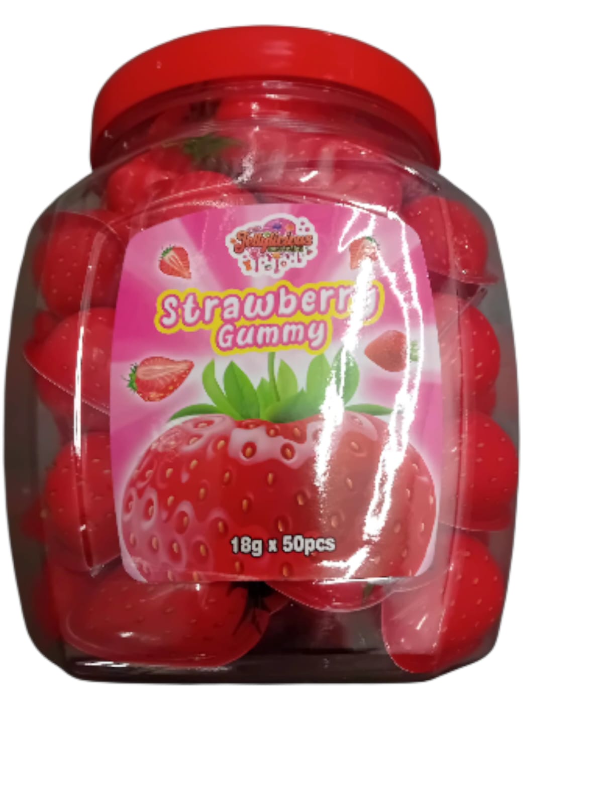 GUMMY STRAWBERRY   (18g 50Pcs)