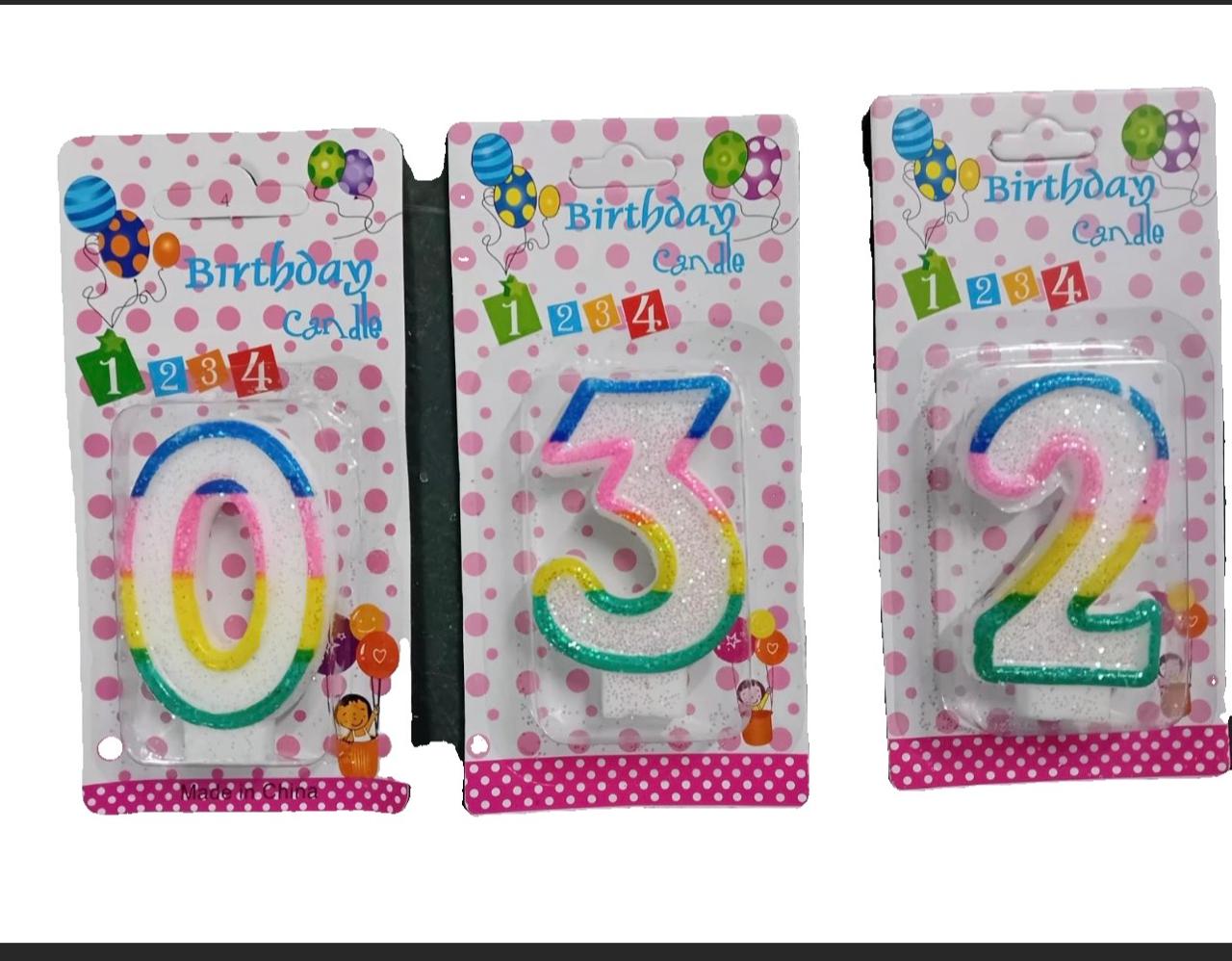 Birthday Candle 1-10 numbers