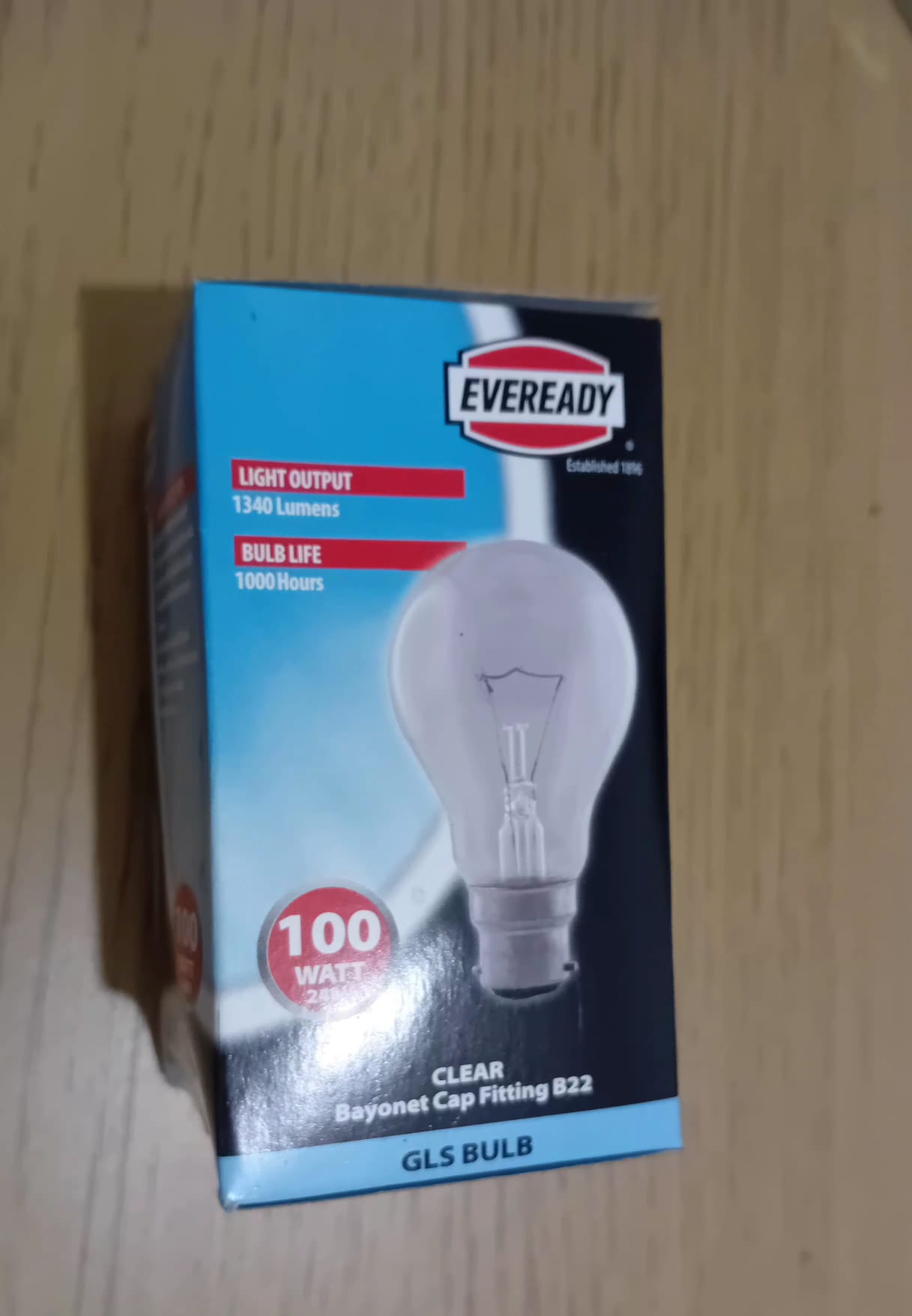 Eveready (240v) Glass bulb 