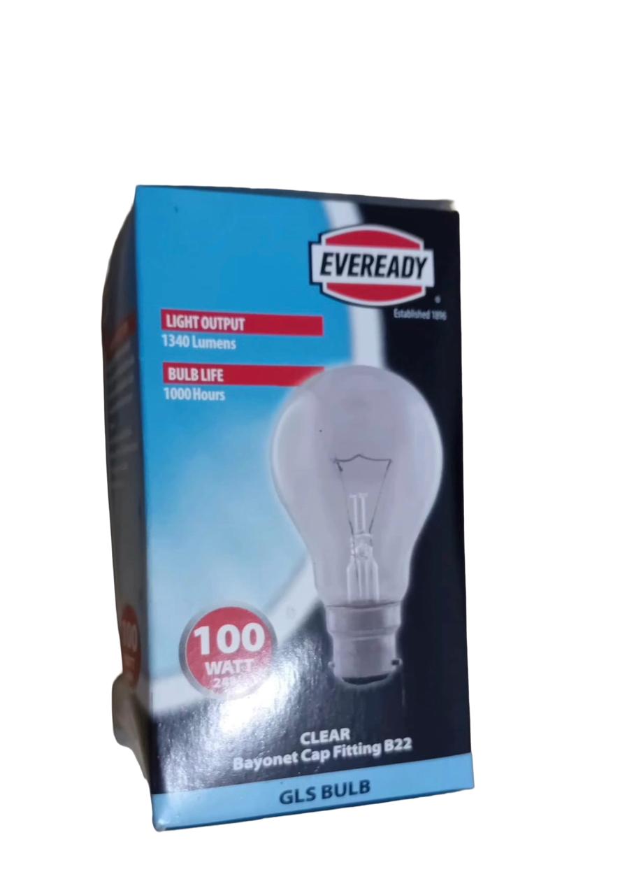 Eveready (240v) Glass bulb 