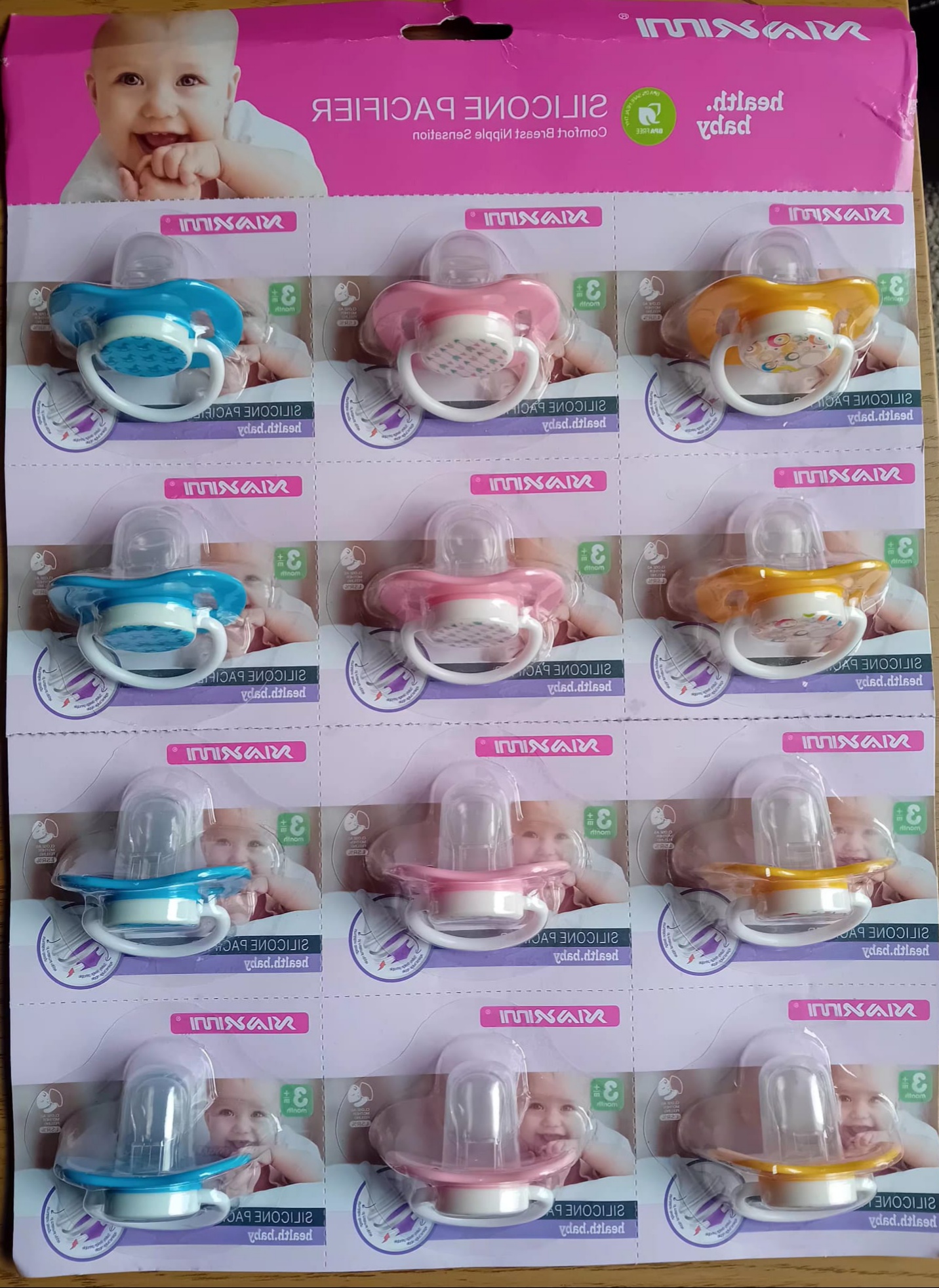 Silicone Baby Pacifier (12 pack)