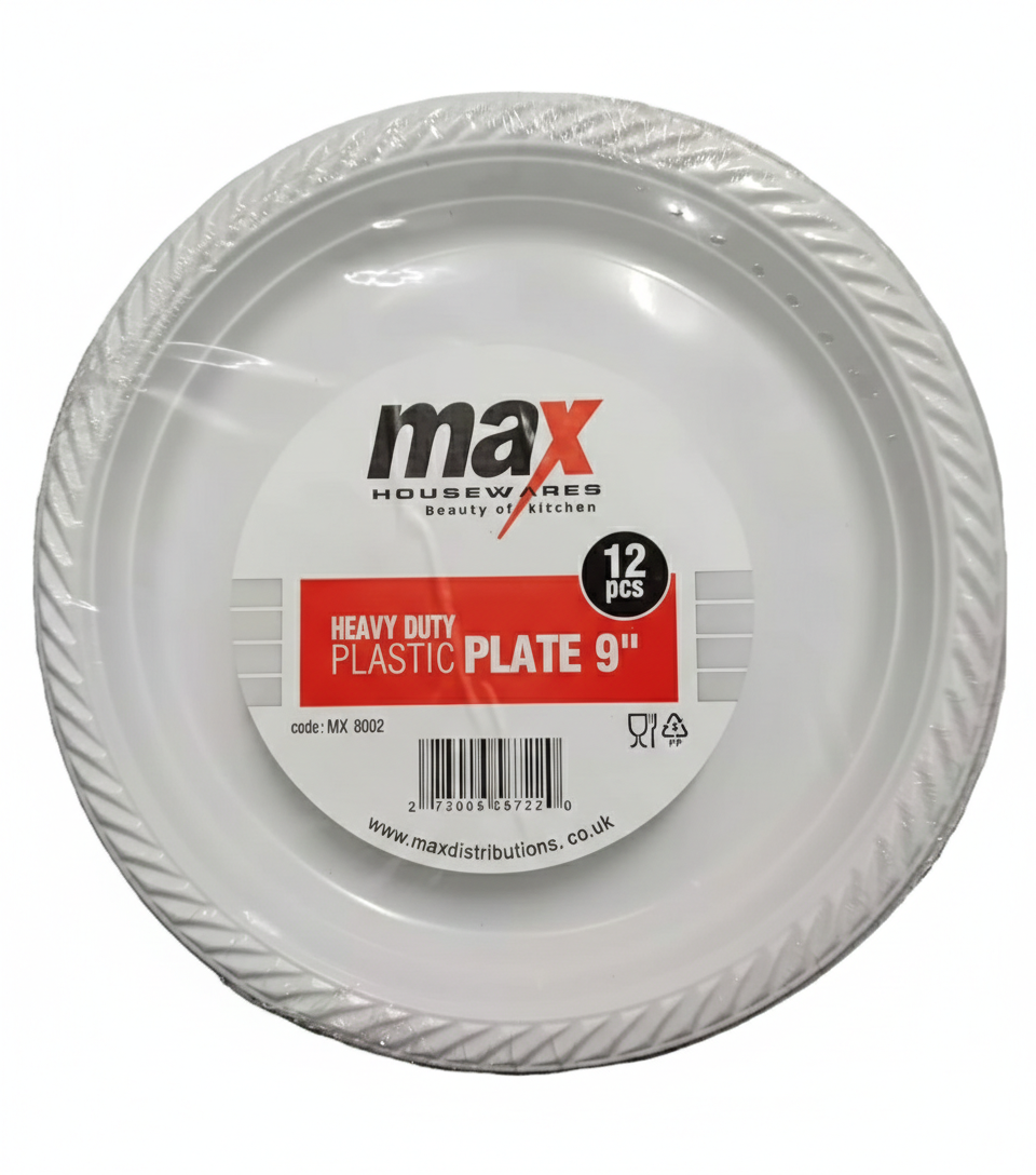Plastic plates (12)
