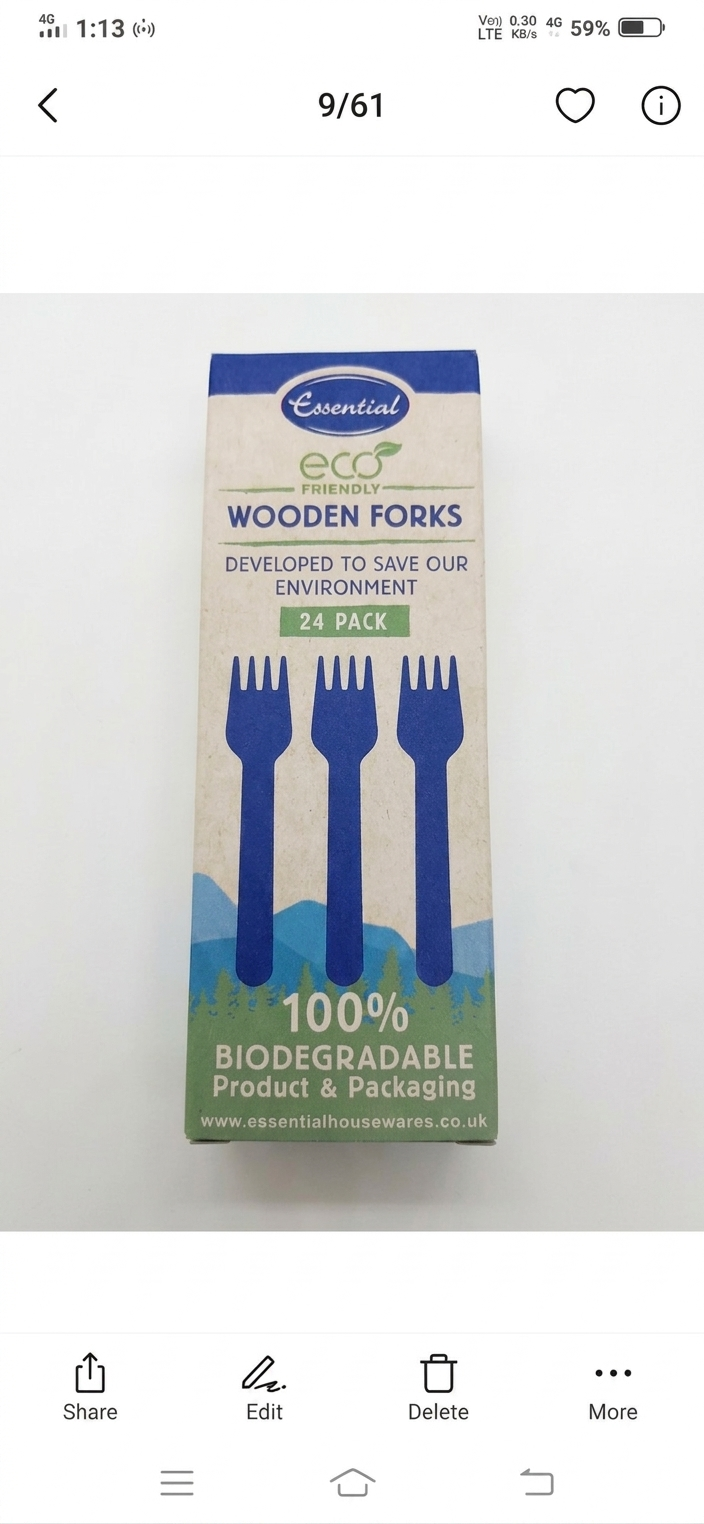 Wooden Forks (24 pieces)