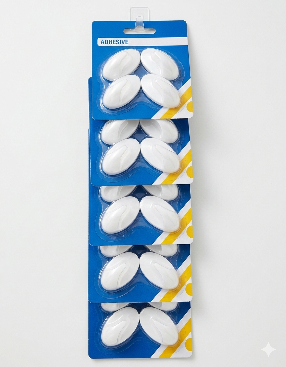 Plastic Hooks (12 pieces )