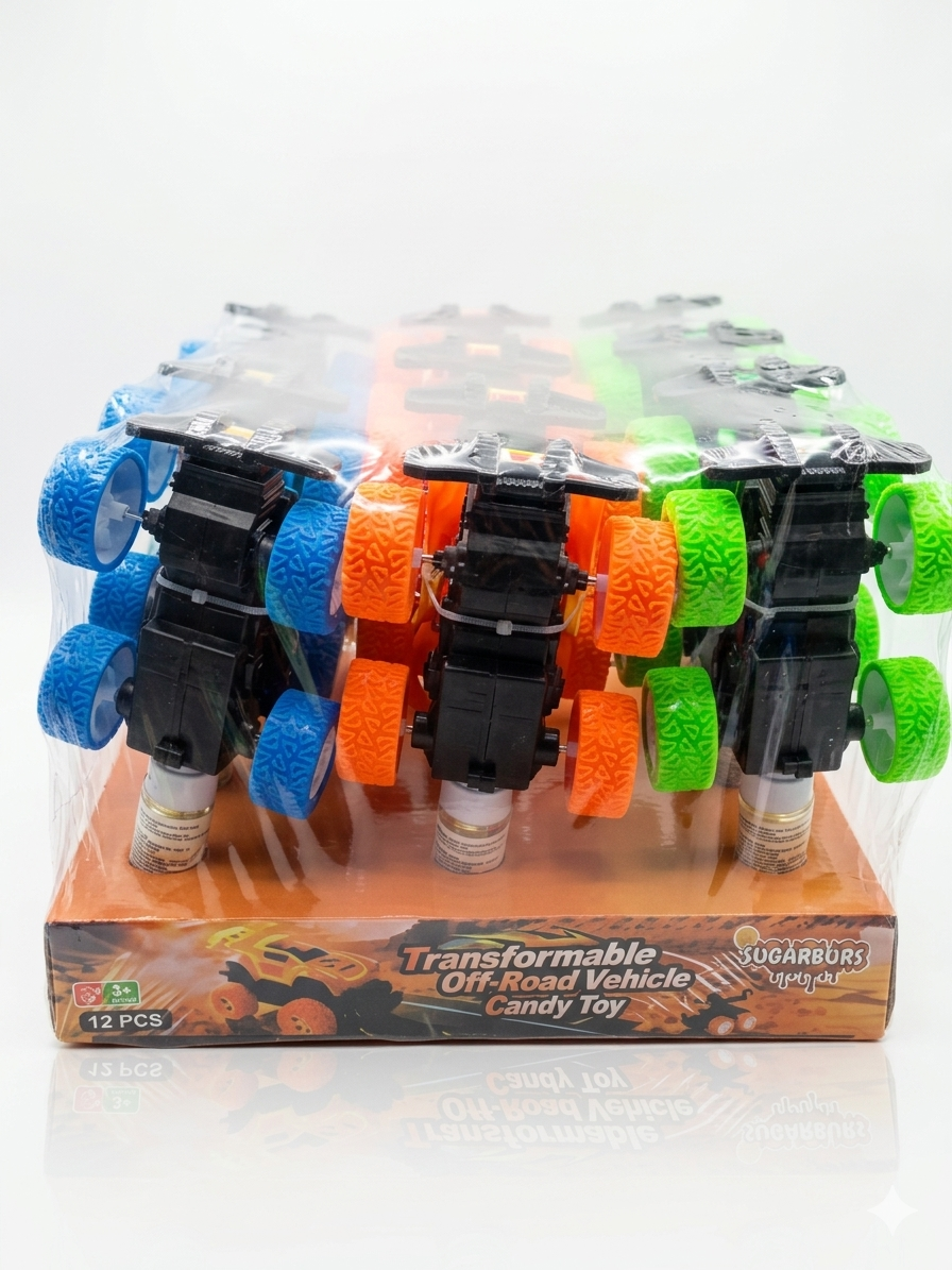 Transformable Vehicle Candy Toy (12 pieces)