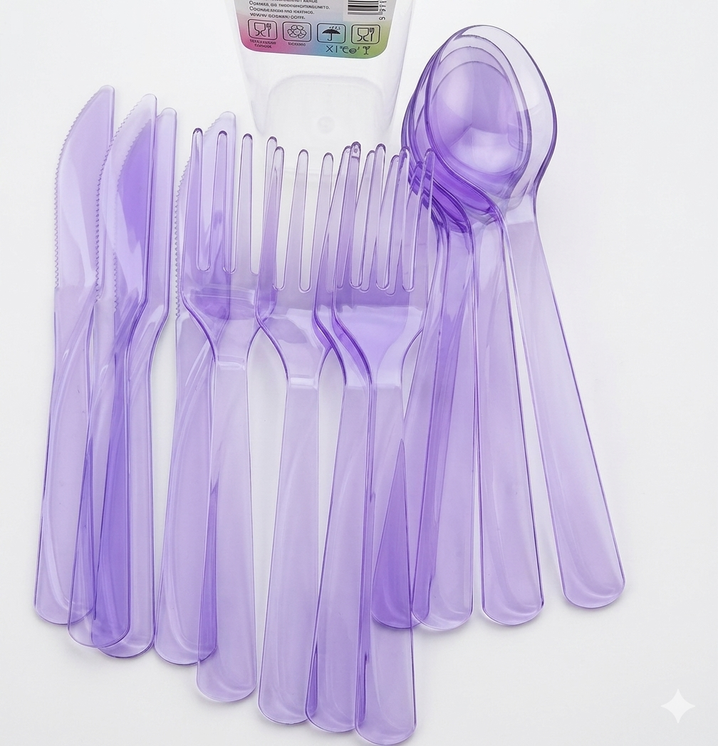 Plastic Cutlery set (4 Forks ,4. Knives, 4 spoons)
