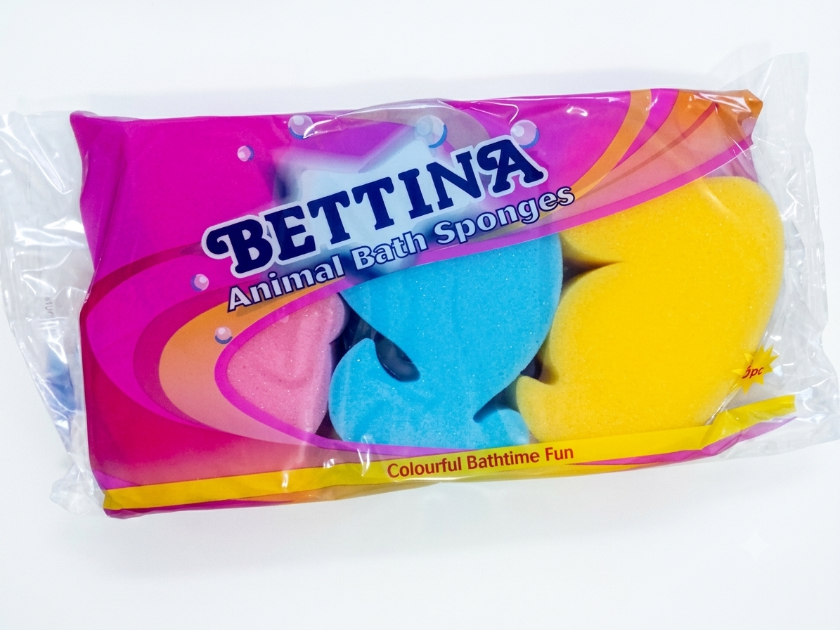Animal bath sponge set (3pcs)