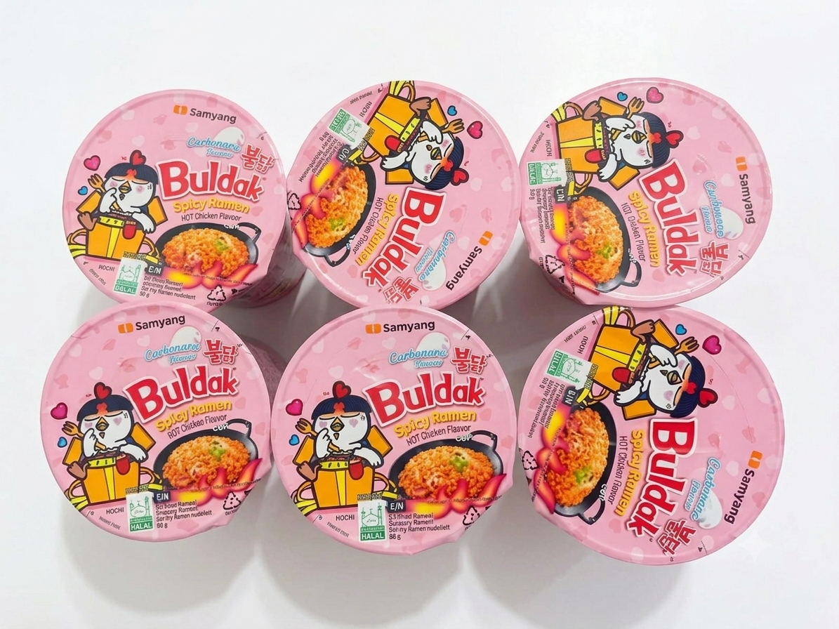 Noodles Buldak carbanera 80g×6