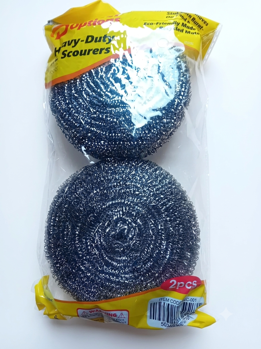 2 Steel spiral scourers 2pcs (big)