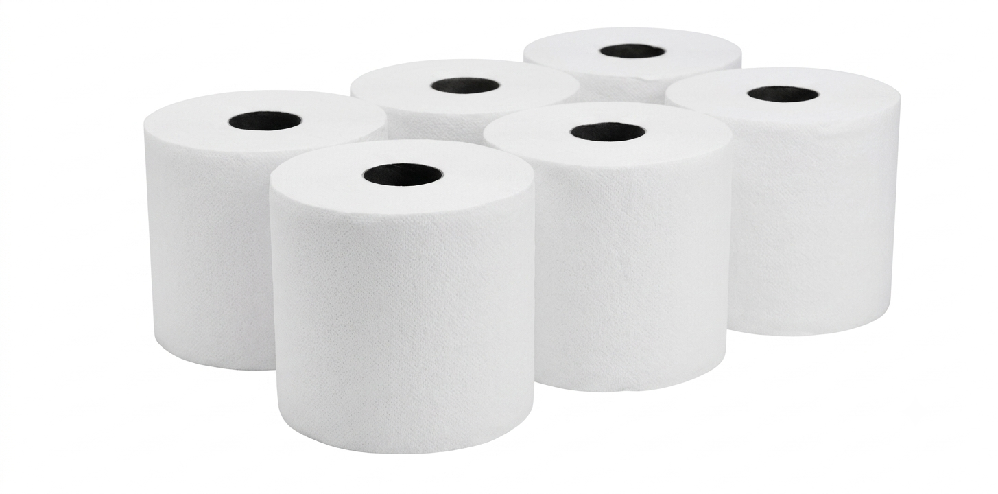 Tissue Large white sheet of tissue roll (6 pcs)