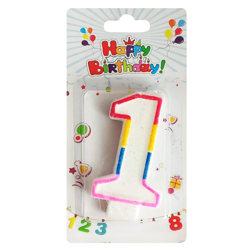 Candle Birthday - Number One 