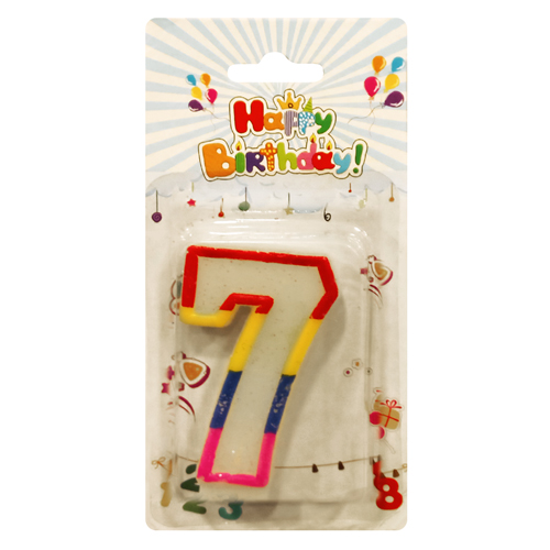 Candle Birthday - Number Seven 