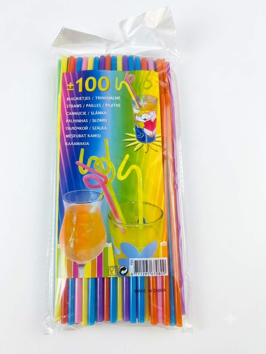 Straws Plastic 