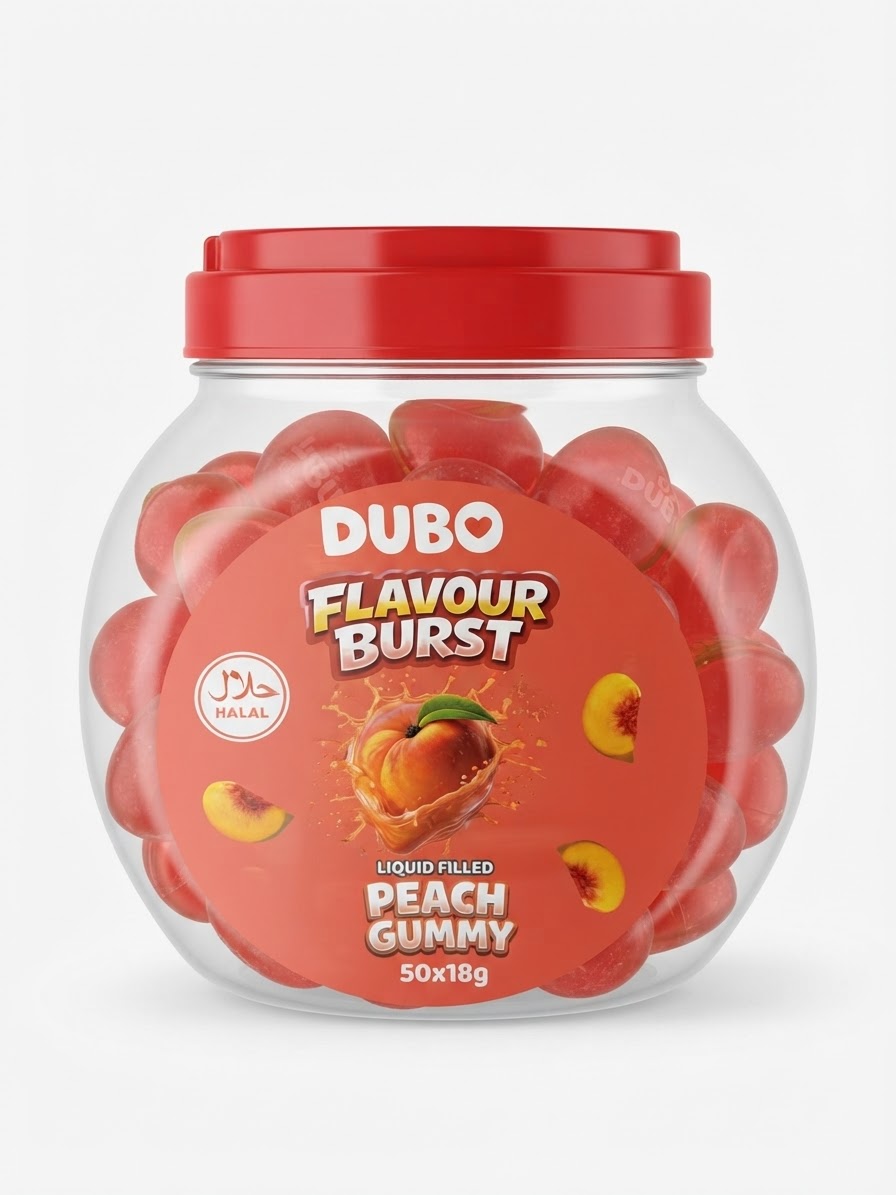 Dubo peach gummy (50 x 18g)