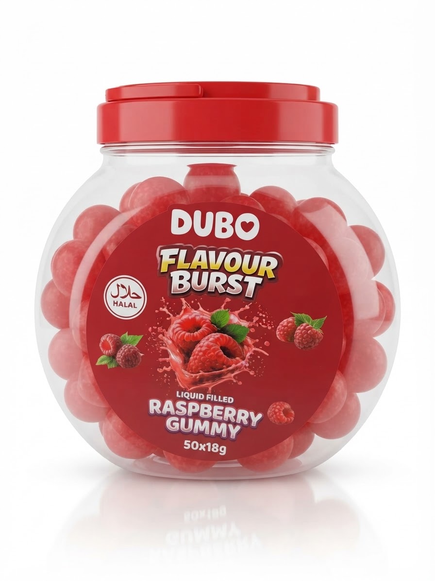 Dubo Raspberry gummy (50 x 18g)
