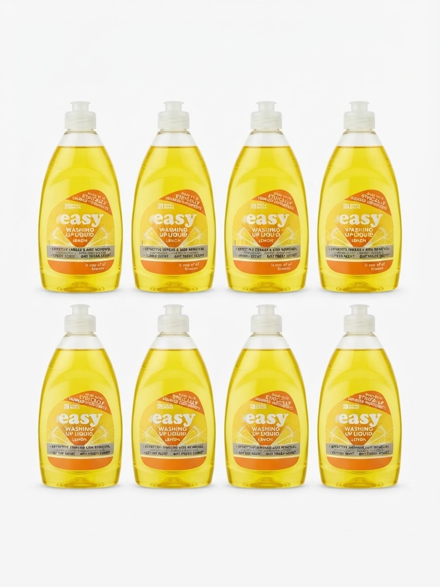Easy washing UP Liquid Lemon (8 x 500ml)